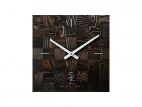 Часы настенные SLT 5195 CHESS BLACK WOOD в Безменово - bezmenovo.mebel-nsk.ru | фото