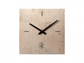 Часы настенные SLT 5196 CHESS WHITE WOOD в Безменово - bezmenovo.mebel-nsk.ru | фото