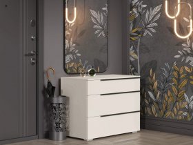 Комод с 3 ящиками Айри КМ-001 (кашемир) в Безменово - bezmenovo.mebel-nsk.ru | фото