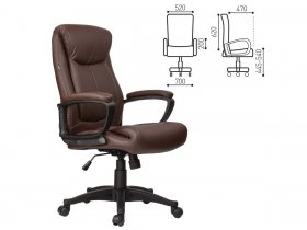 Кресло офисное BRABIX Enter EX-511, коричневое в Безменово - bezmenovo.mebel-nsk.ru | фото