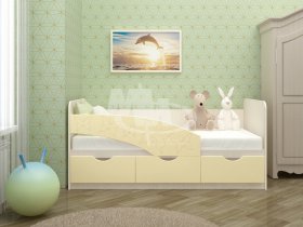 Кровать детская Бабочки 1,6 м в Безменово - bezmenovo.mebel-nsk.ru | фото