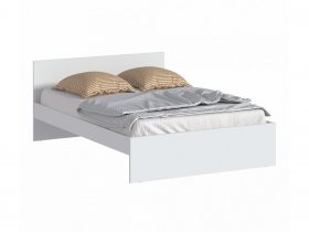 Кровать двуспальная 1,4м Бруклин СБ-3353 (белый) в Безменово - bezmenovo.mebel-nsk.ru | фото