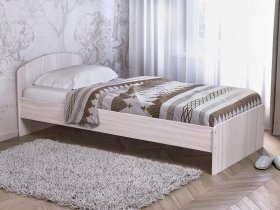 Кровать односпальная 80 с низкой спинкой (ясень шимо светлый) в Безменово - bezmenovo.mebel-nsk.ru | фото