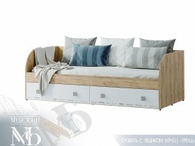 Кровать с ящиками Тренд КР-01 в Безменово - bezmenovo.mebel-nsk.ru | фото