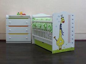 Кроватка детская Жираф с маятником в Безменово - bezmenovo.mebel-nsk.ru | фото