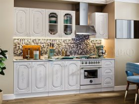 Кухонный гарнитур Лиза-2 (белый) в Безменово - bezmenovo.mebel-nsk.ru | фото
