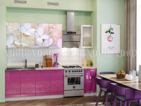 Кухонный гарнитур Вишневый цвет в Безменово - bezmenovo.mebel-nsk.ru | фото