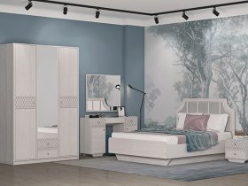 Модульная спальня Лоренцо в Безменово - bezmenovo.mebel-nsk.ru | фото