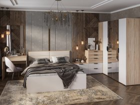 Модульная спальня Норд в Безменово - bezmenovo.mebel-nsk.ru | фото