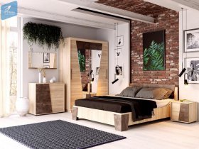 Модульная спальня Санремо в Безменово - bezmenovo.mebel-nsk.ru | фото