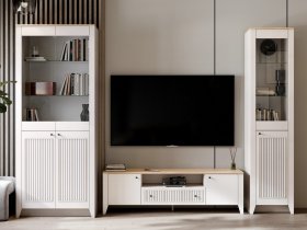 Модульная стенка Валенсия в Безменово - bezmenovo.mebel-nsk.ru | фото