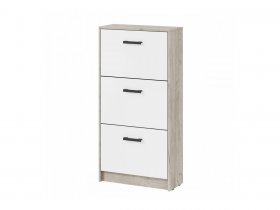 Обувница ОБ-3 Вега (дуб крафт серый/белый) в Безменово - bezmenovo.mebel-nsk.ru | фото