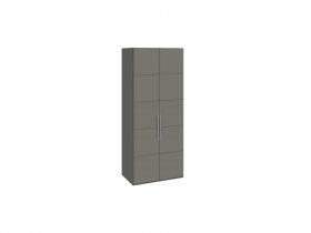 Шкаф для одежды с 2 дверями Наоми (джут/фон серый) СМ-208.07.03 в Безменово - bezmenovo.mebel-nsk.ru | фото