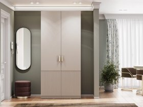 Шкаф двухстворчатый Эккервуд (Нью) (меланж) в Безменово - bezmenovo.mebel-nsk.ru | фото