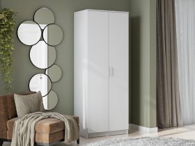 Шкаф двухстворчатый ШК-2 (белый текстурный) в Безменово - bezmenovo.mebel-nsk.ru | фото