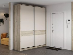 Шкаф-купе Бостон ШК-005 (2.0 м) (дуб крафт серый/кашемир) в Безменово - bezmenovo.mebel-nsk.ru | фото